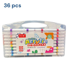 Carioci Acrilice 36/Set, Triunghiulare, cu Doua Capete, 15 cm Engros
