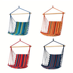 Hamac Scaun din Bumbac 100x50cm, cu Sustinere cu Bare de Lemn Diferite Culori Engros