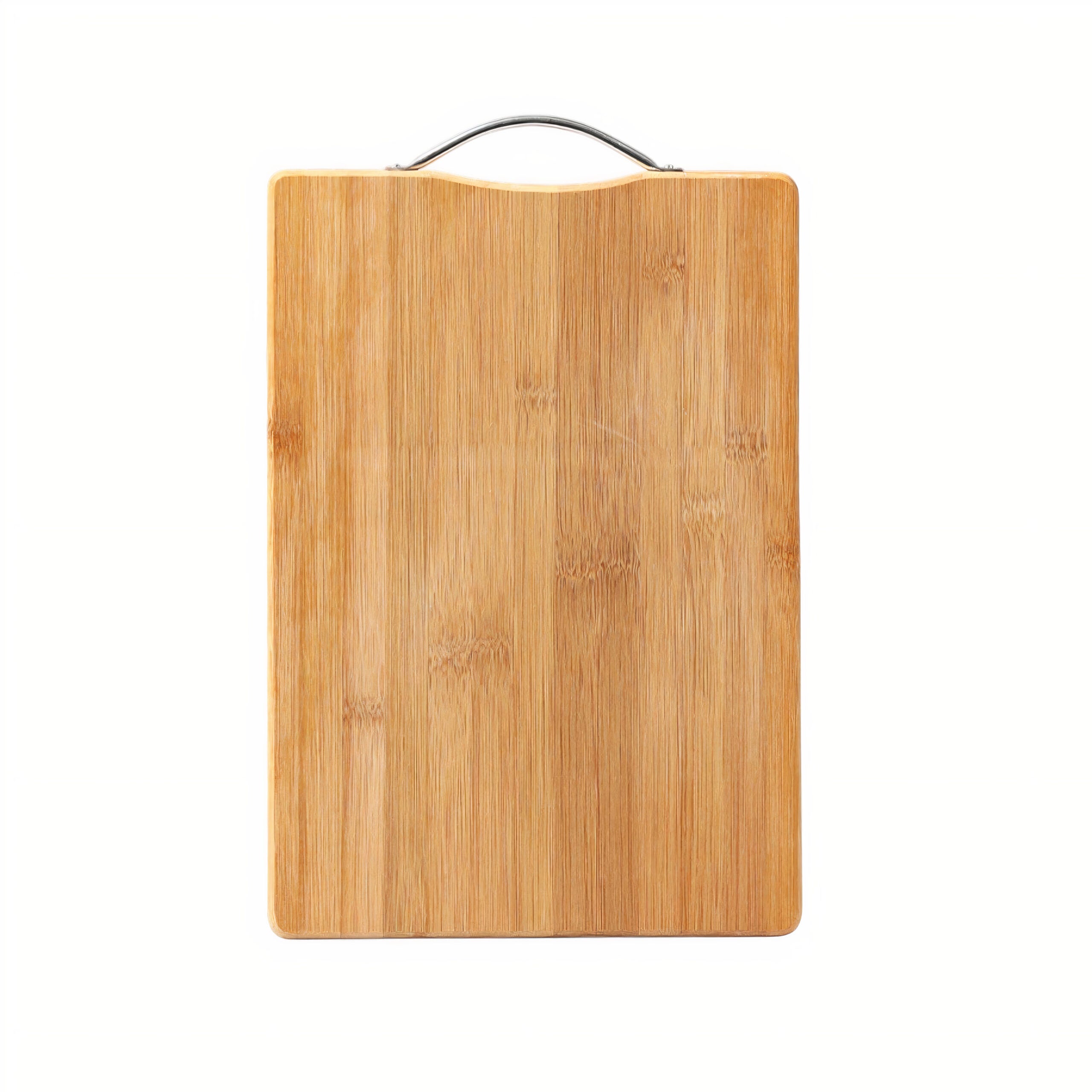 Tocător din Bambus 24x34cm, cu Mâner Metalic pentru Bucătărie Engros