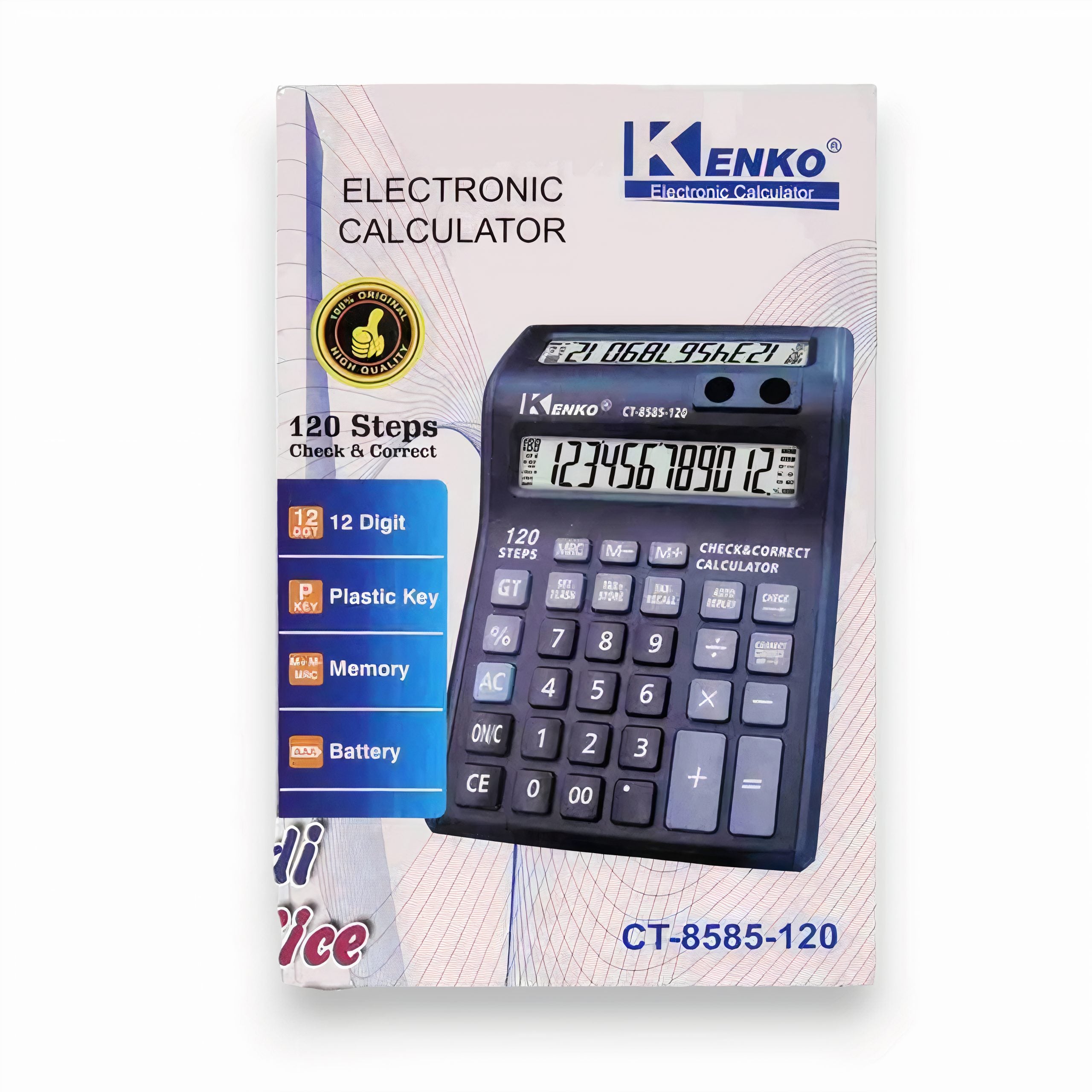 Calculator Electronic CT-8585-120, cu Ecran Dublu, 20x12cm Engros
