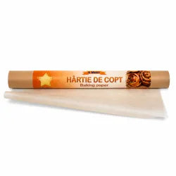 Hârtie de Copt Maro 6m, Rola Antiaderentă pentru Cuptor