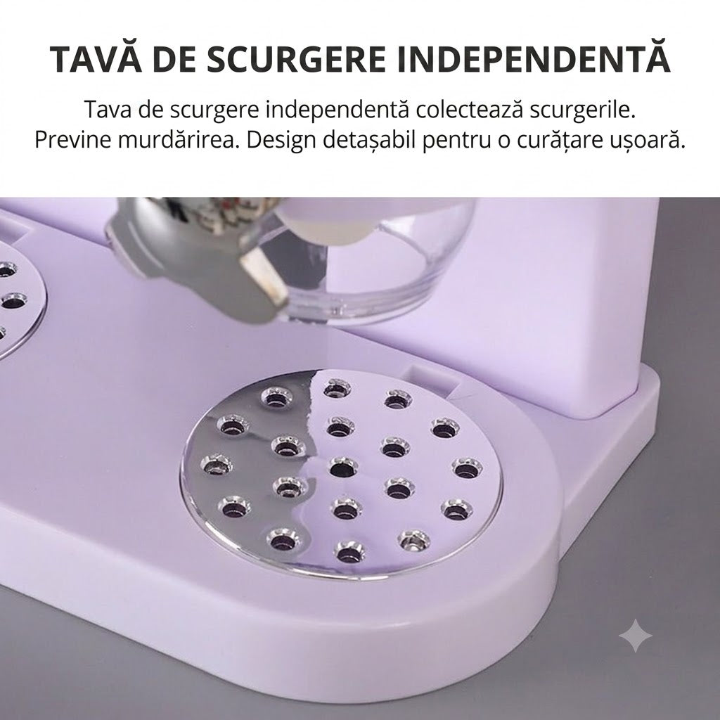 Dispenser Dublu 2L pentru Cereale, 35×19cm, cu Dozare prin Rotație și Capace