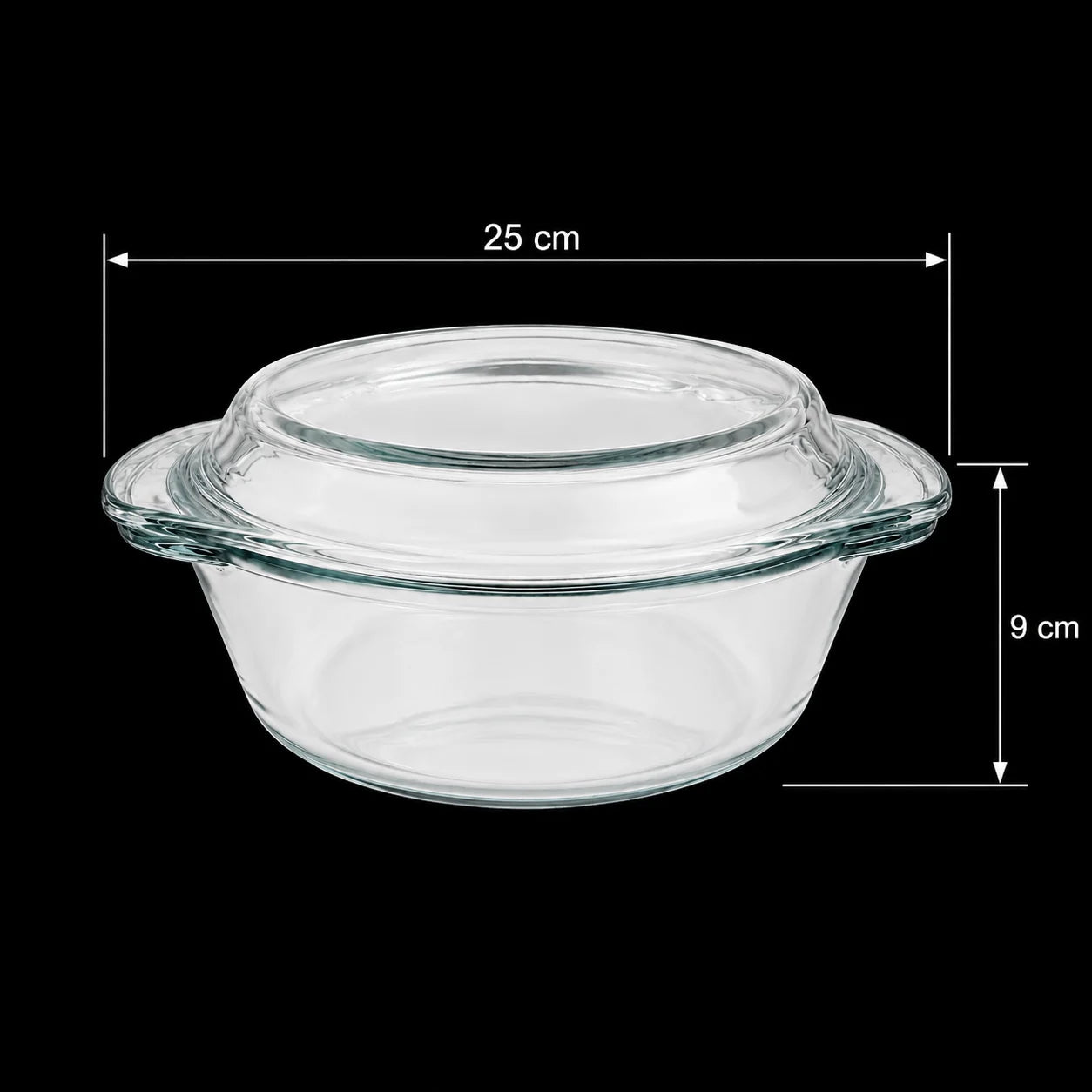 Vase Termorezistente din Sticlă pentru Cuptor, 5+1 Piese, Diferite Dimensiuni, cu Capac și Tăvi pentru Gătit