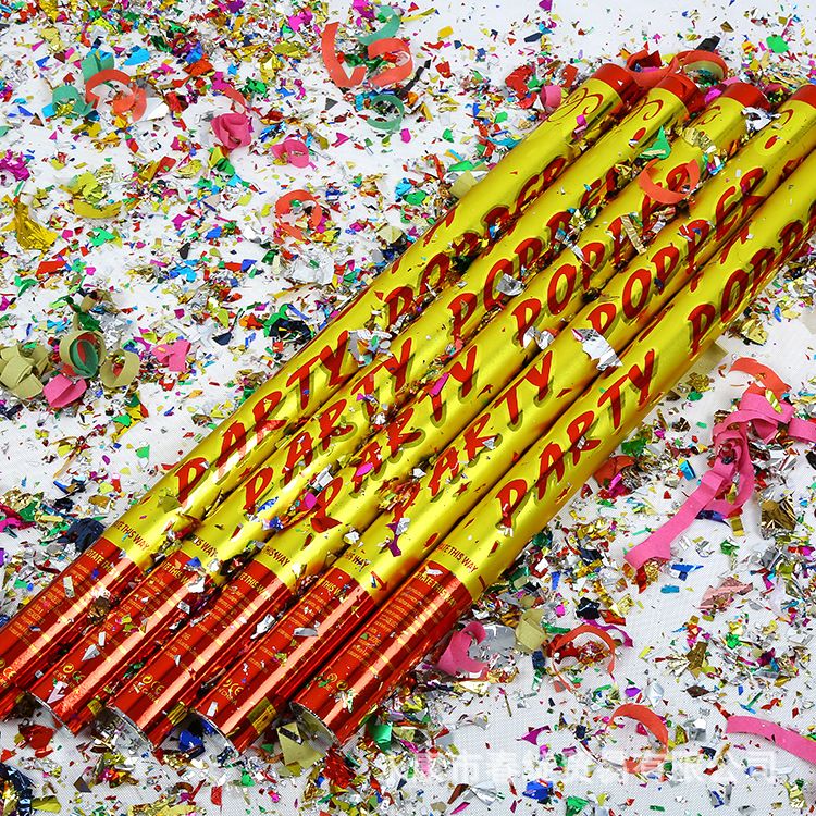 Tun Confetti 78cm, Tub cu Confetti Multicolor pentru Petreceri