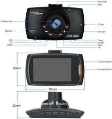Cameră Auto Mini DVR 8.5x5cm, 5V, Înregistrare Video HD, Montaj pe Parbriz, Senzor Mișcare, Suport Card Memorie;