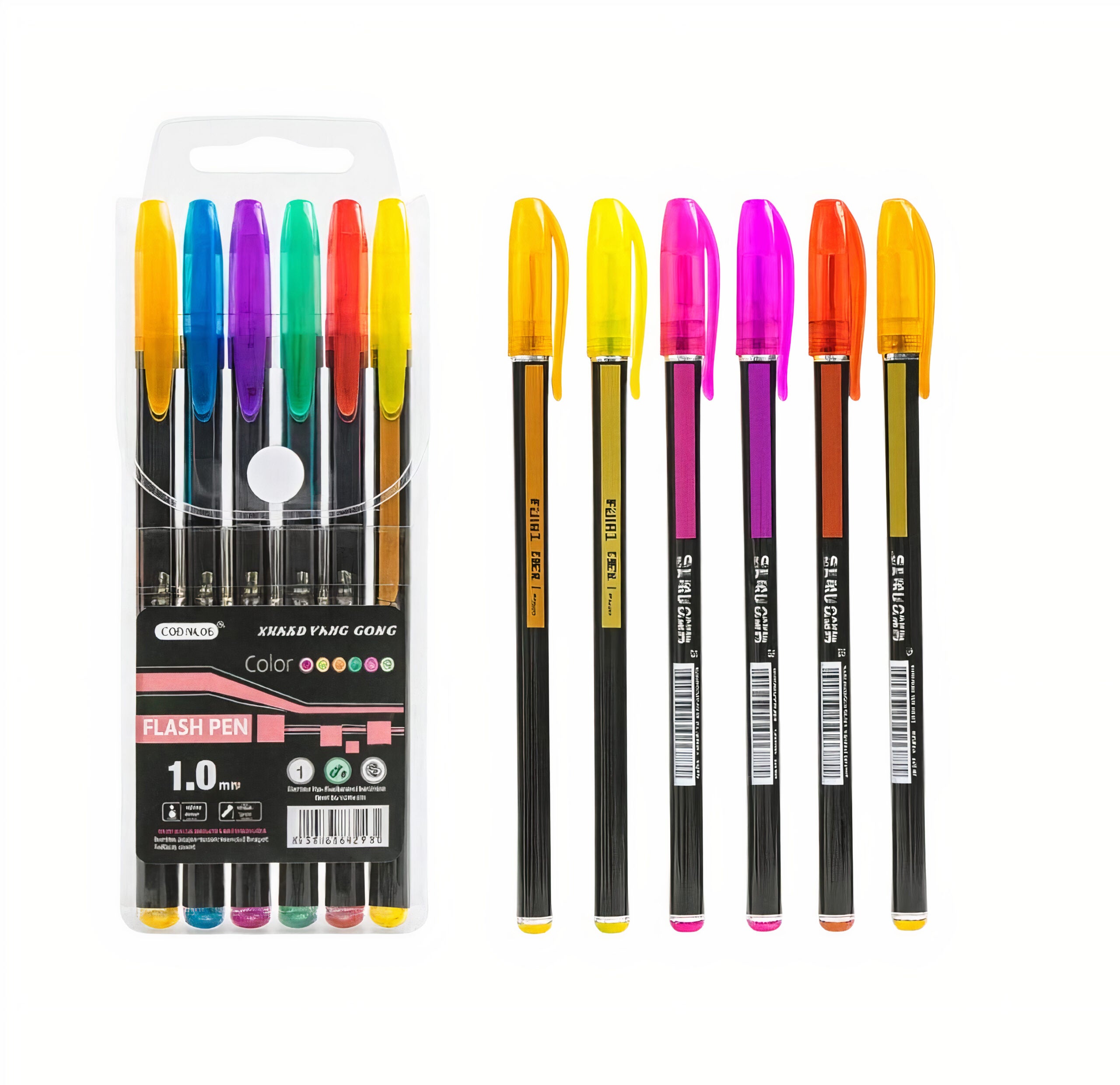 Pixuri Colorate 6/set Neon, 14cm Diferite Culori Engros
