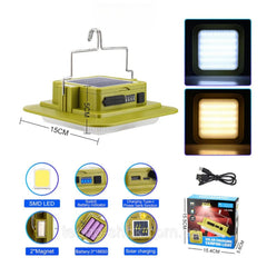 Lampa Solara LED 15x15cm Portabila Lumina Calda, Rece si Multicolora USB Engros