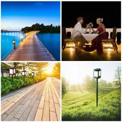Lampa Solara cu Efect de Flacara pentru Gradina, Suruburi Necesare Montarii Incluse, 65 cm Engros
