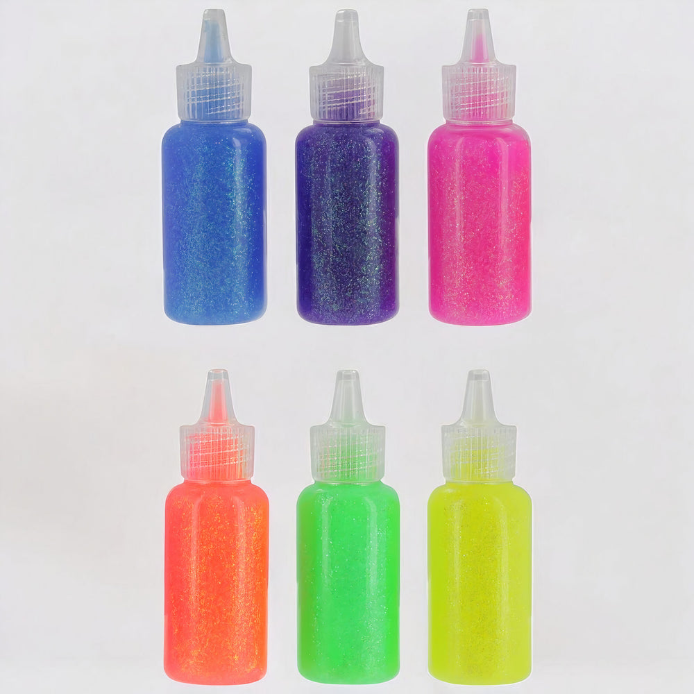Lipici cu Sclipici 16/Set, 16 Tuburi Colorate, Multicolor Engros