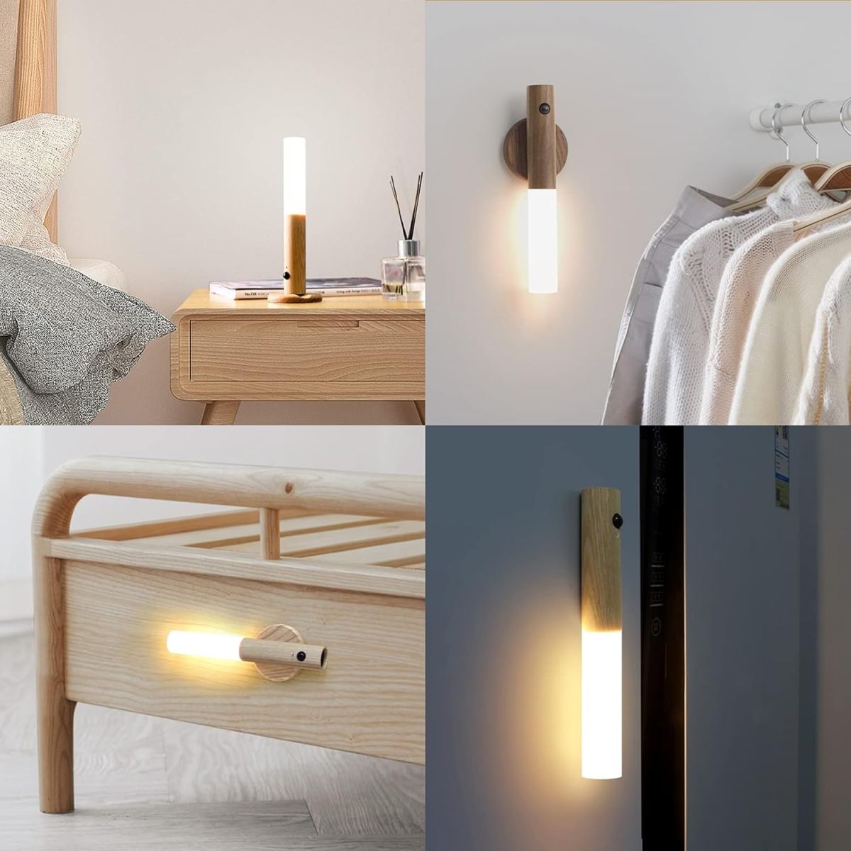 Lampa LED Magnetica 18cm de Perete Reincarcabila prin USB, cu Senzor de Miscare pentru Interior Engros