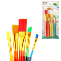 Pensule pentru Pictura 12/set Diferite Dimensiuni cu Maner, din Plastic Colorate Engros