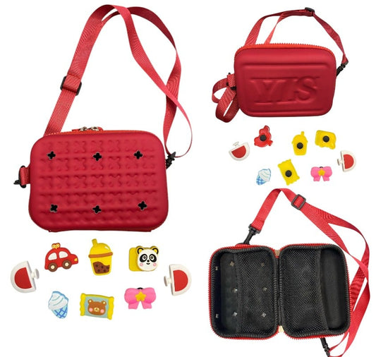 Geanta cu Bretea 17x12x6cm cu Accesorii Detasabile, Diferite Culori Engros