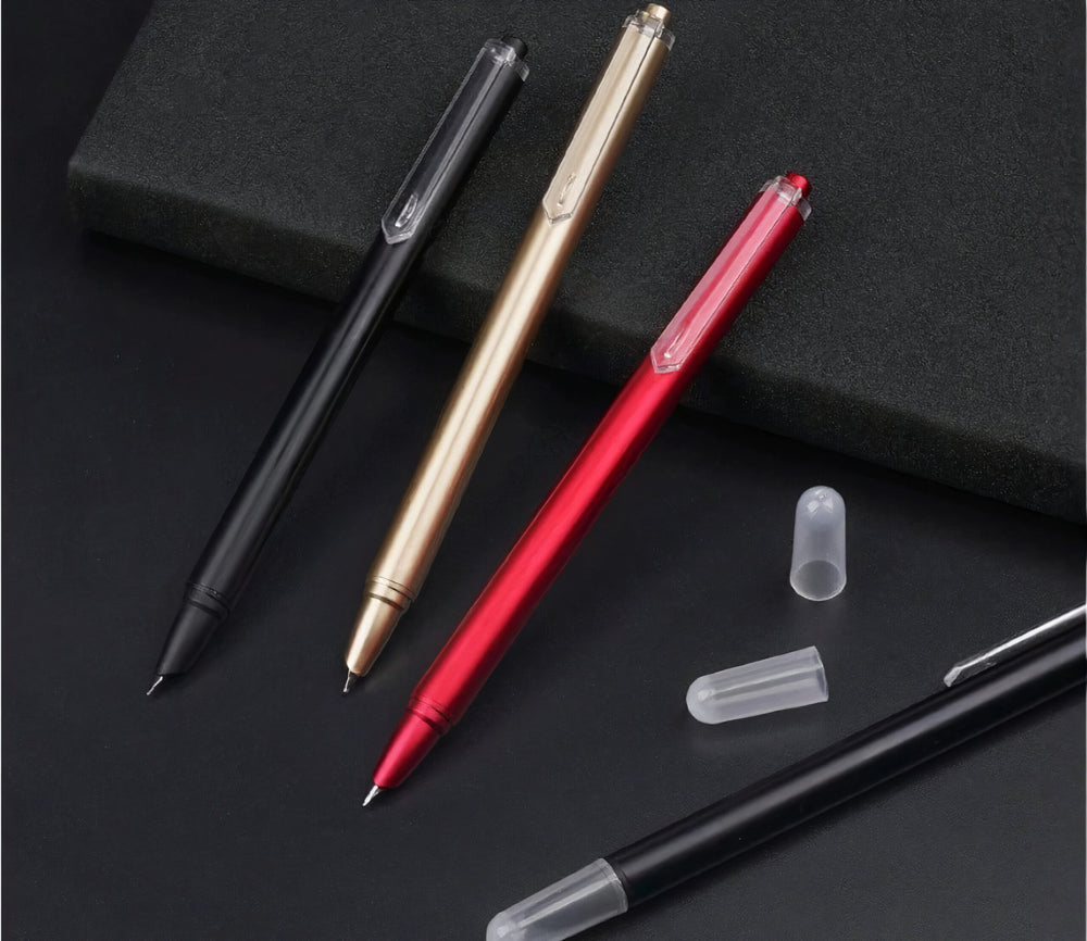 Stilou cu Peniota 12/Set, Model cu Click, 15 cm Engros