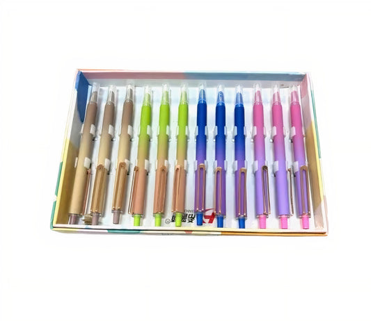 Stilou cu Penita 12/Set, Model Click, 14 cm Engros