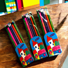 Creioane Grafit 12/Set, 12 Culori, 17 cm Engros