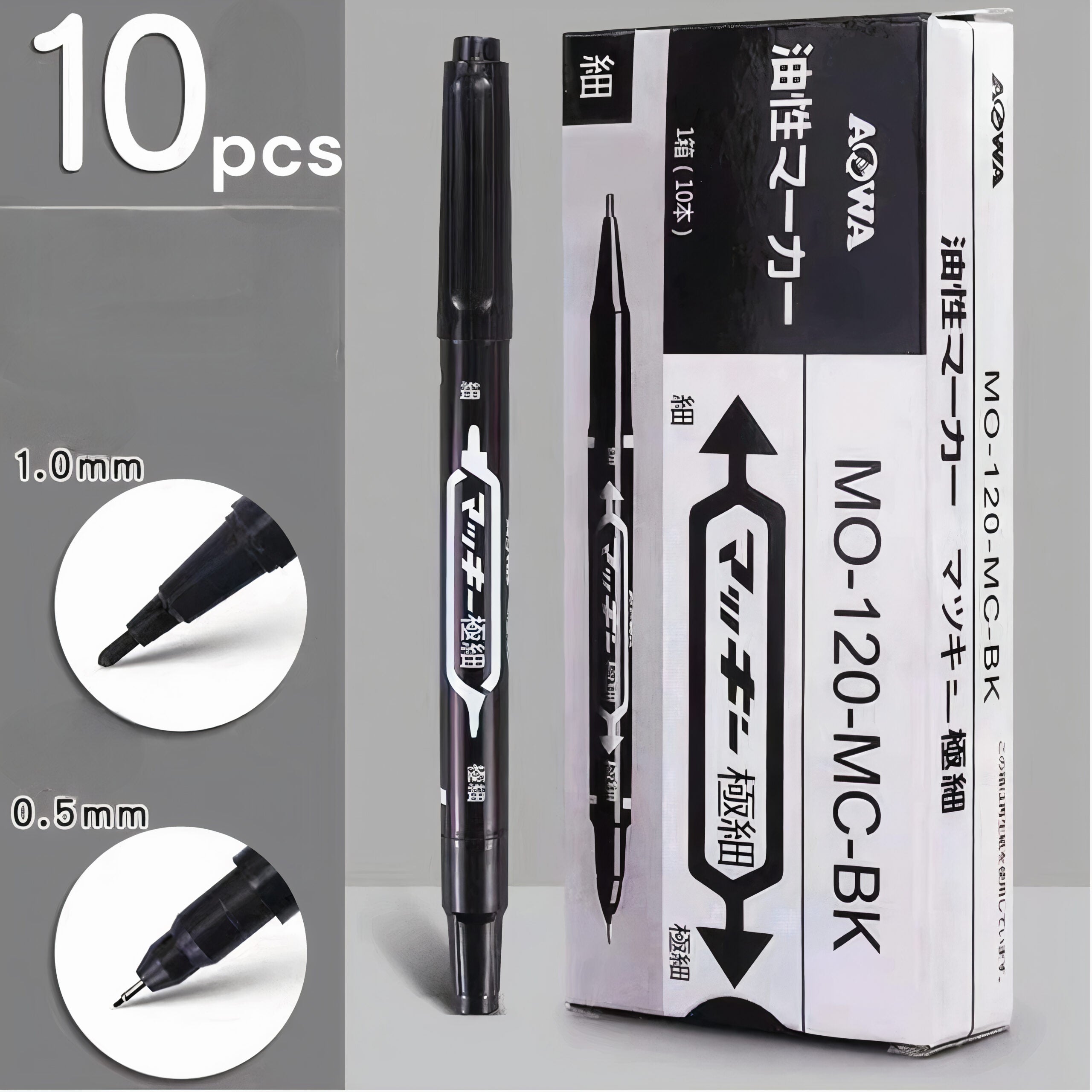 Marker Permanent 10/Set, cu Doua Capete Engros