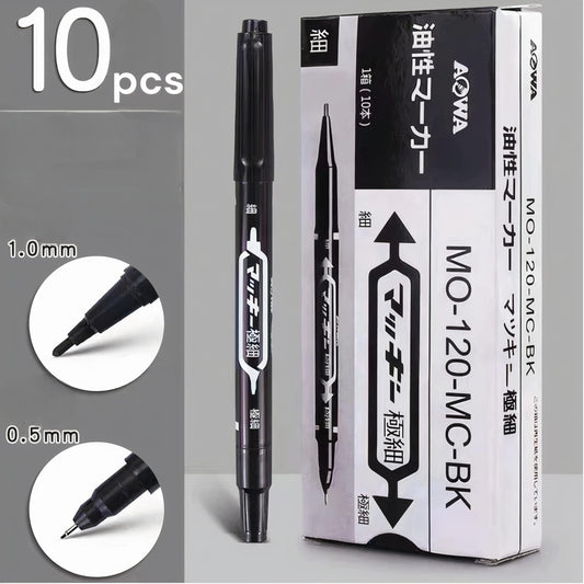 Marker Permanent 10/Set, cu Doua Capete Engros