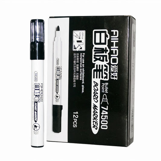 Marker Permanent 12/Set, Negru Engros
