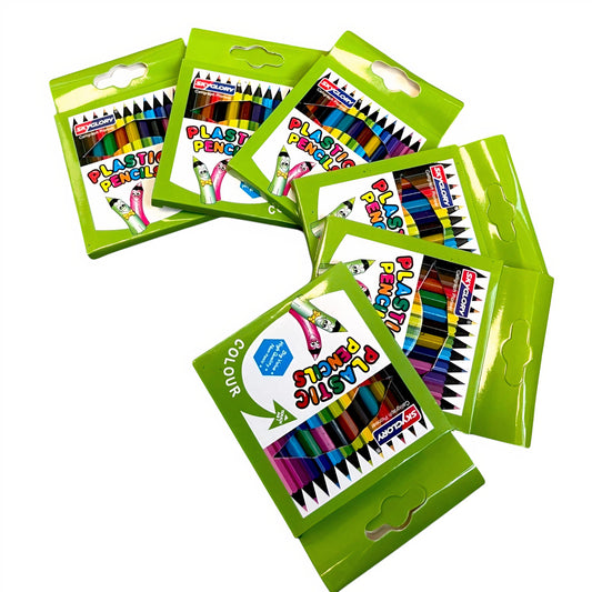 Creioane Colorate 24/Set, 12 Culori, 9 cm Engros
