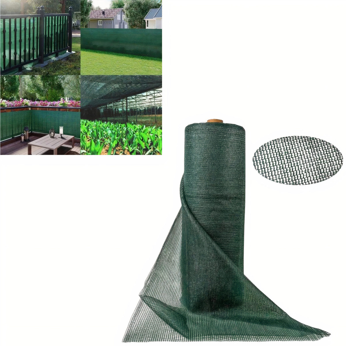 Plasa Umbrire si Protectie 2x20m, Grad de Umbrire Verde Engros