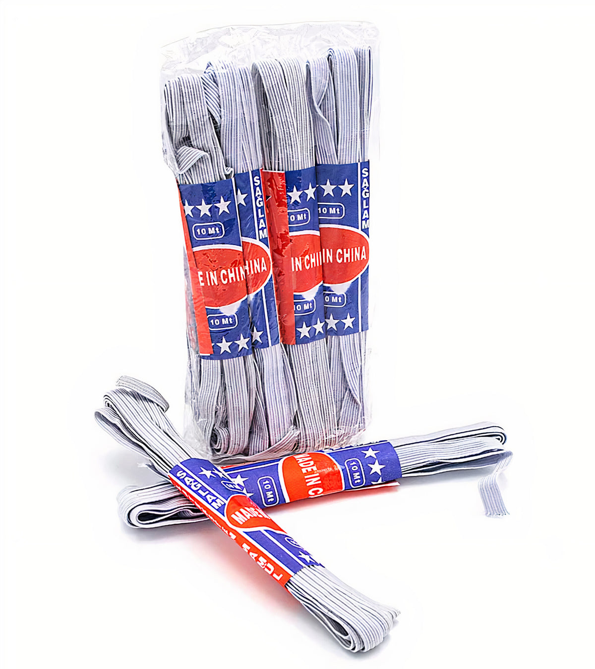 Elastic Alb 2.5mX0.8cm pentru Uz General, 4/set Croitorie și Confecții Engros