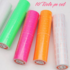 Role Etichete cu Adeziv 10/Set, pentru Preturi, Diferite Culori Engros