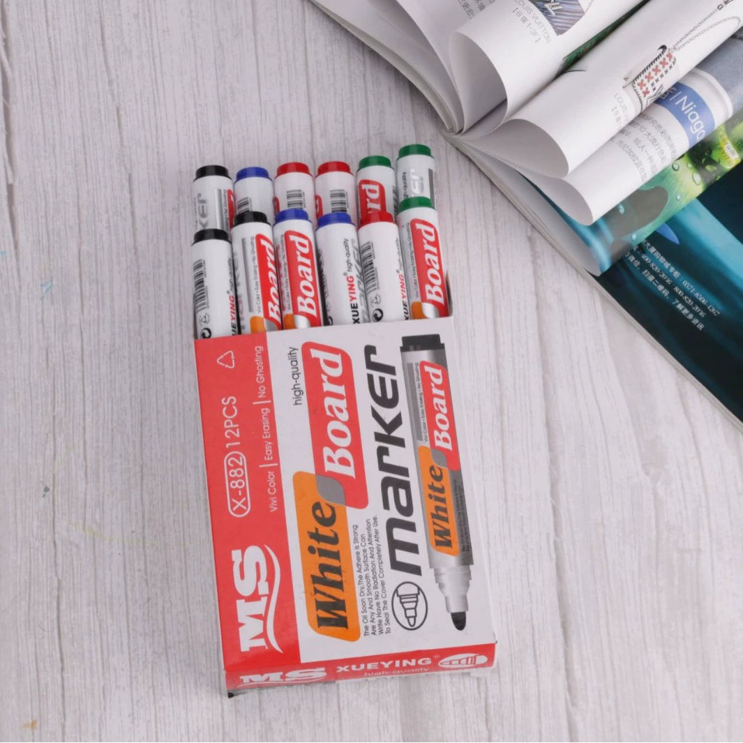 Markere Colorate 12/Set, Pentru Tabla Magnetica Engros
