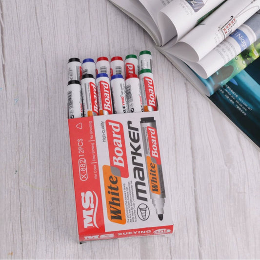 Markere Colorate 12/Set, Pentru Tabla Magnetica Engros