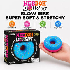 Jucărie Squishy Gogoașă 12/set, Antistres 7cm, Slow Rising, Moale și Elastică cu Glazură, Model Donut, Diferite Culori&nbsp;