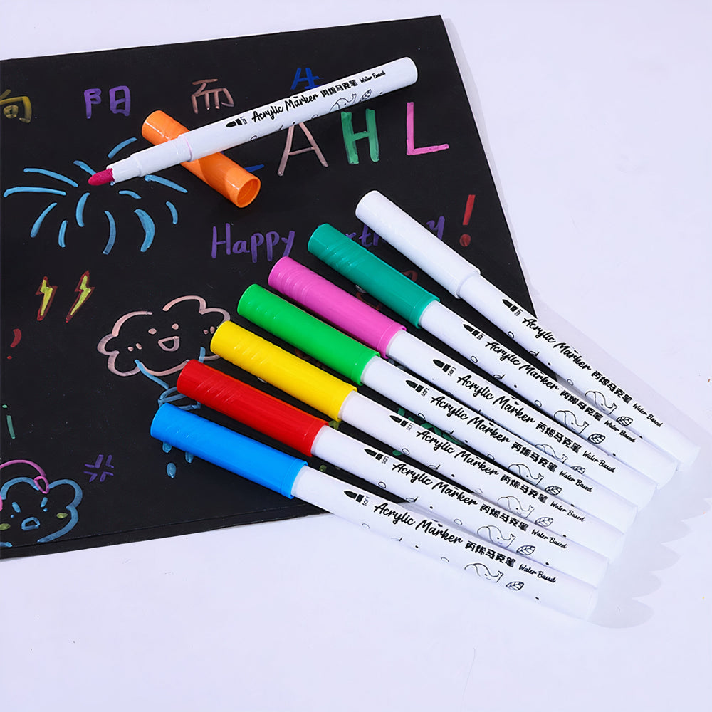 Markere Acrilice 18/Set, Diferite Culori, 15 cm Engros