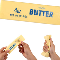 Jucărie Squishy Unt 4 Oz, Antistres Slow Rising, 13.5x3.5cm Model Baton Unt Realist, Galben&nbsp;