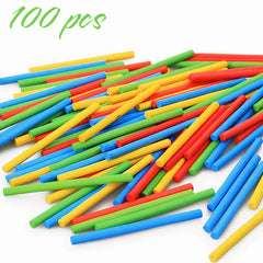 Betisoare de Numarat 100/set, Diferite Culori 7cm Engros