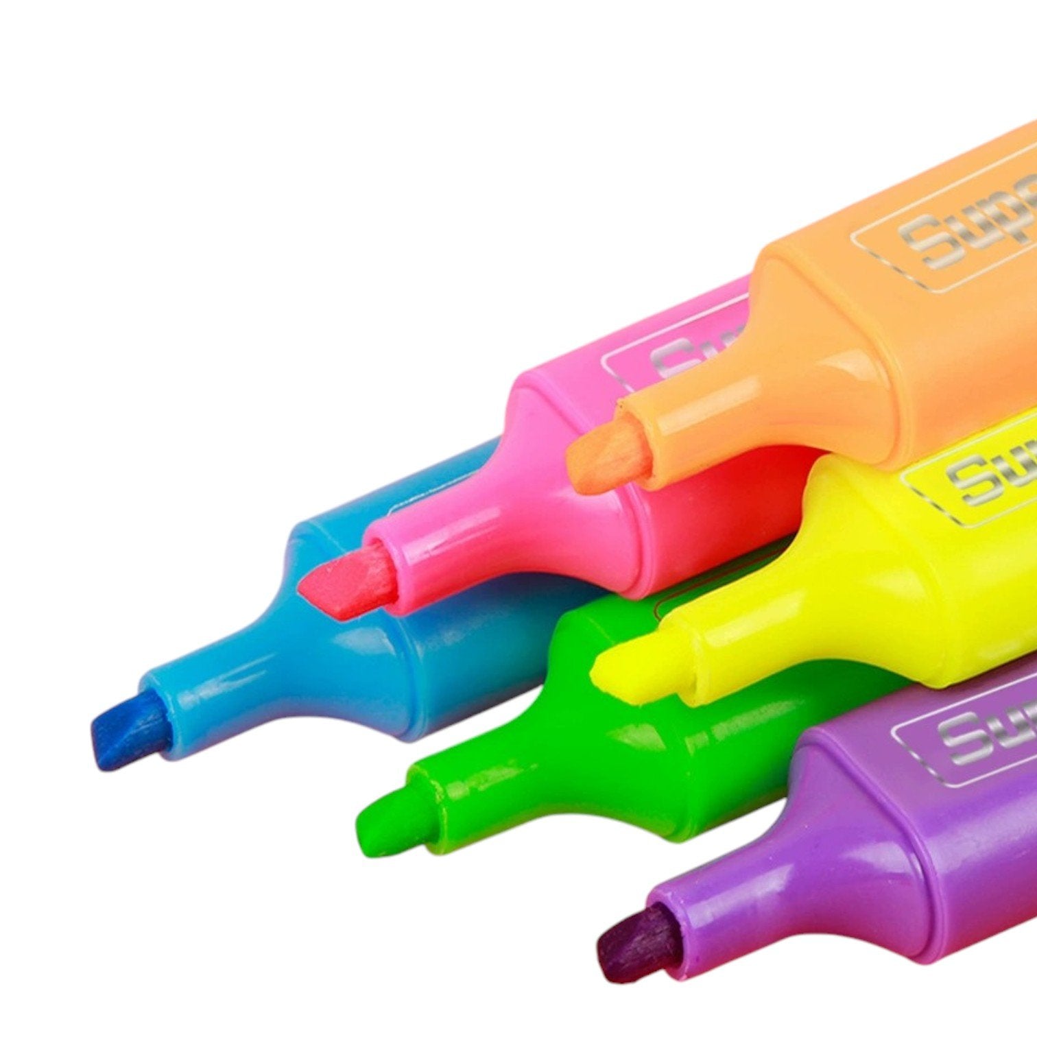 Markere Evidentiatoare 4/Set, Diferite Culori, Neon Engros