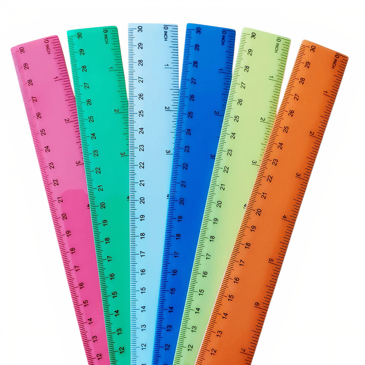 Rigle Colorate 72/Set, Colorate, din Plastic, 30 cm Engros