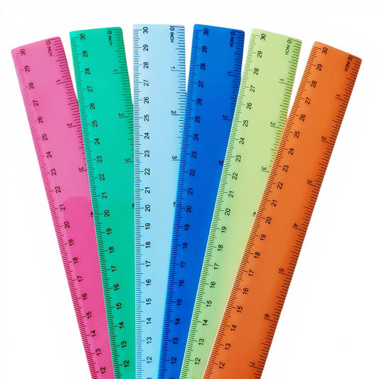 Rigle Colorate 72/Set, Colorate, din Plastic, 30 cm Engros