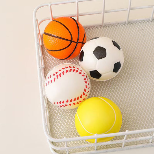 Mingi Săltărețe 12/set din Spumă, 9.5cm, Diferite Modele Sport