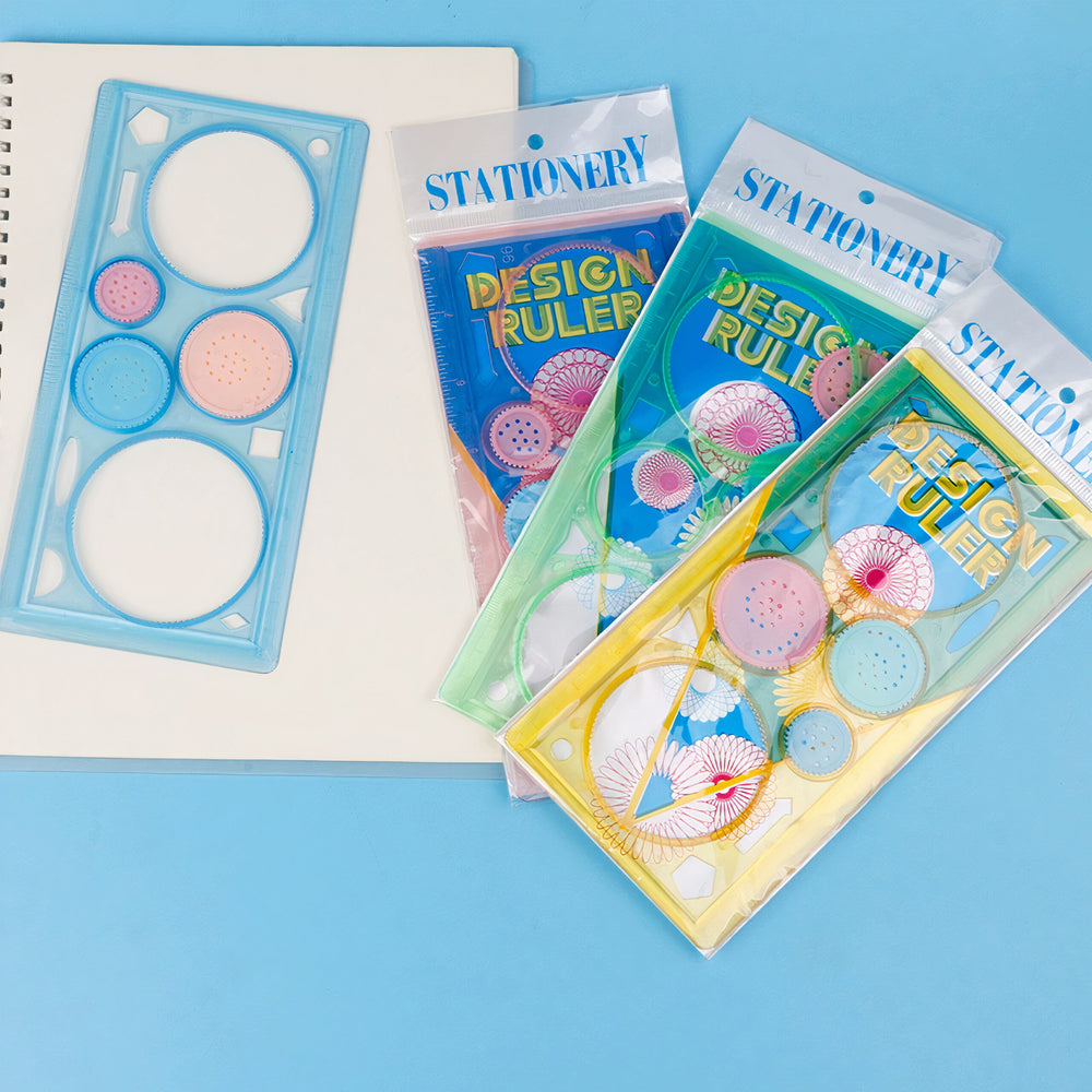 Rigla Spirograf 100/Set, pentru Creatie, 20 cm Engros
