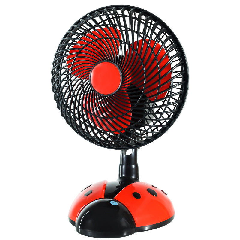 Ventilator Electric 25x20x15cm, Model Buburuză, Oscilant, din Plastic
