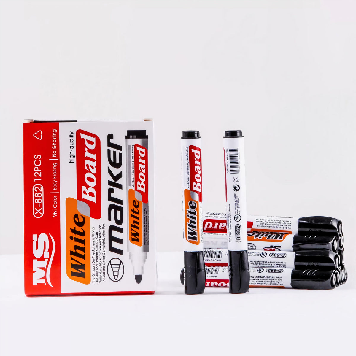 Marker Negru 12/Set, pentru Tabla Magnetica Engros