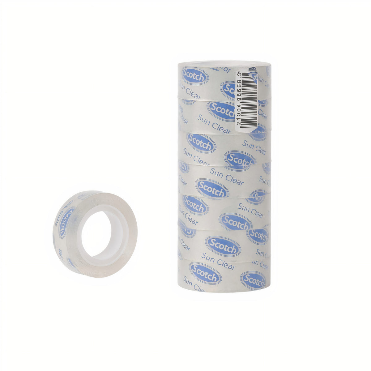 Bandă Scotch 8/set Transparentă 2cmx30m, pentru Ambalare și Birou Engros