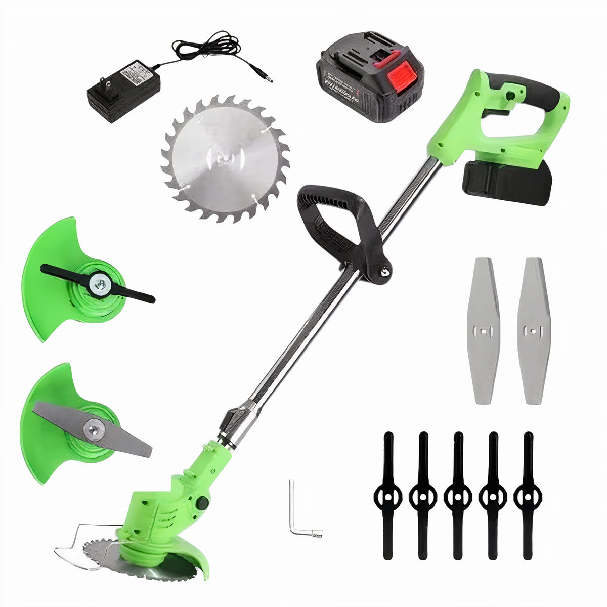 Motocoasa Electrica 120cm cu Acumulator 48V, Ajustabila cu Accesorii Engros