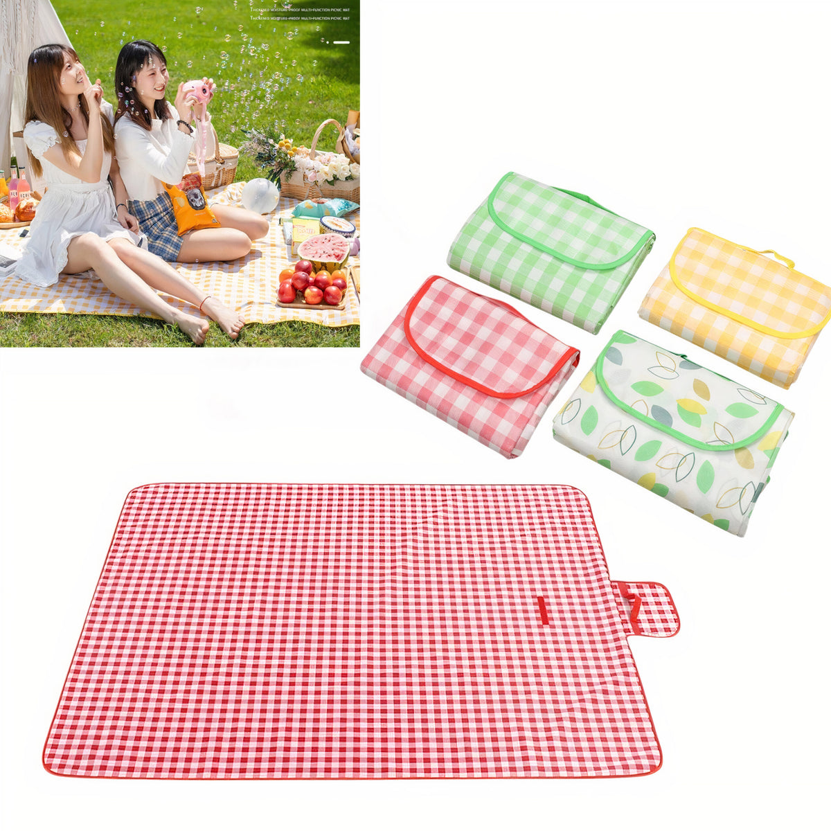 Patura de Picnic 150x200cm cu Maner, Impermeabila Diferite Culori Engros