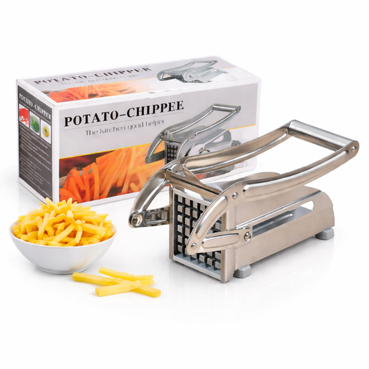 Aparat Manual pentru Tăiat Cartofi 25.5x10.5cm, din Oțel Inoxidabil