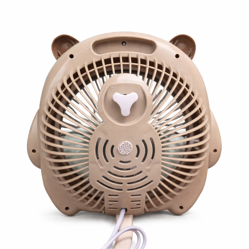 Ventilator Electric 27x25cm Portabil, Model Capybara, din Plastic