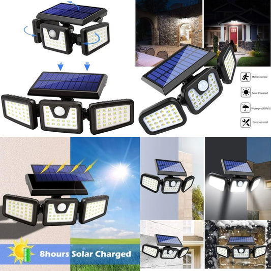 Lampa Solara LED 28x8cm Proiectoare Reglabila