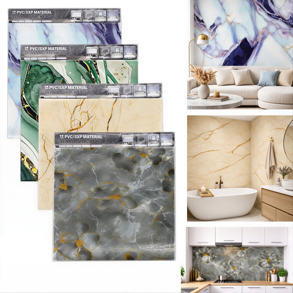 Autocolant Decorativ 60x60cm pentru Perete, PVC Autoadeziv Diferite Modele Engros