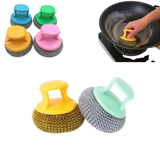 Bureti de Sarma Inox, pentru Curatare 8/set cu Maner