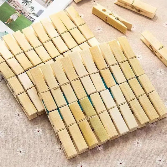 Carlige din Bambus 20/set, din Bambus 6.5cm pentru Haine Engros