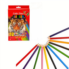 Creioane 12/set Colorate 17cm, Groase 6/set Diferite Culori Engros