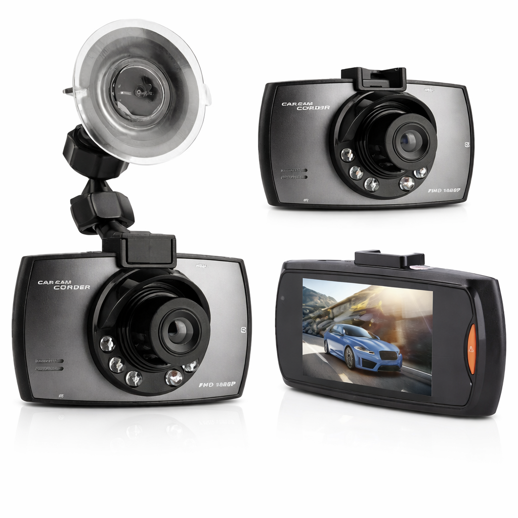 Cameră Auto Mini DVR 8.5x5cm, 5V, Înregistrare Video HD, Montaj pe Parbriz, Senzor Mișcare, Suport Card Memorie;
